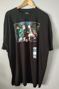 Demon Slayer shirt men Color Black Short Sleeve Sise 2XL New Anime Netflix - Picture 1 of 5