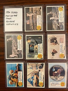 1970 Topps Man On The Moon Reverse Varieties (x16)