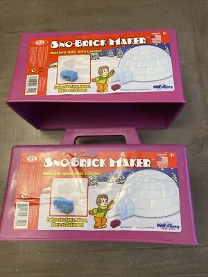 Lot of 2 Ideal SNO-Brick Maker Winter Snow Forts Igloos Walls Castles Purp- NEW - Image 1 of 4