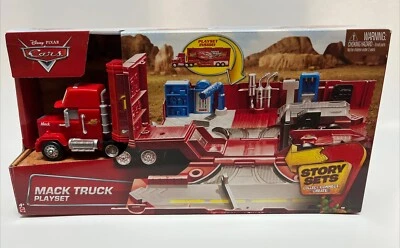 Disney Pixar Cars Mack Playset Hauler Transporter Story Set - Image 1 of 4