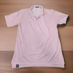 Turtleson Golf Polo Shirt Pink And Gray Checked Size Large Made In Korea - Picture 1 of 7
