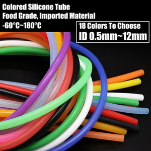 Tubo de silicona ID 0,5 mm ~ 12 mm múltiples colores manguera de vacío apto para alimentos tubo suave - Imagen 1 de 12