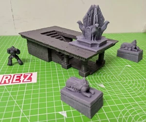 Amon - seat + ruins V2 - WHOLE SET - LOTR MESBG - Picture 1 of 3