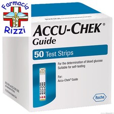 ACCU CHEK GUIDE 50 STRISCE REATTIVE ROCHE DIAGNOSTICS PER GLICEMIA
