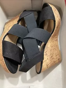 American Eagle Black Ryan Espadrille Woman’s Sandal 162629 size 6 - Picture 1 of 7