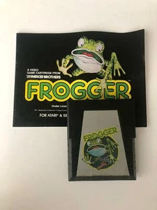 ATARI & SEARS FROGGER from Parker Bros Original Game Cartridge & Manual - Picture 1 of 1