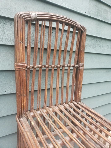 Rare rattan side chair original surface Cover