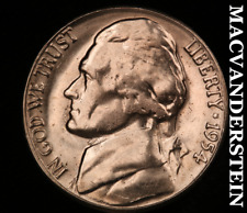 1954-S Jefferson Nickel - Choice Gem Brilliant Uncirculated  No Reserve  #U8104