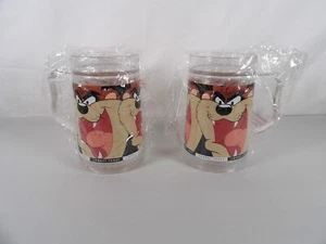2 Vintage 1996 Looney Tunes Taz Tazmanian Devil Frosty Becher - Bild 1 von 12