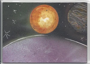 2018 Viceroy Cards Space Series 2 Sketch Card by Jenni Gregory - Bild 1 von 3