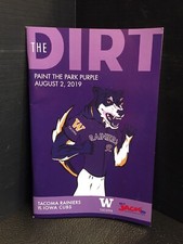B55) Tacoma Rainiers Vs Iowa Cubs The Dirt Program 8/2/19 UW HUSKIES Edition