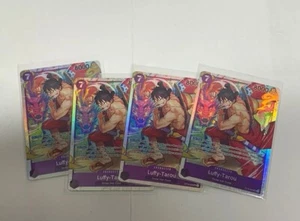 UNA PIEZA TCG - x4 Luffy-Tarou ST18-005 SR PÚRPURA Starter Deck Monkey.D.Luffy - Imagen 1 de 1