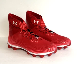 Under Armour Men Highlight 3023718-601 Franchise Red Football Cleats Size 9.5 - Picture 1 of 13