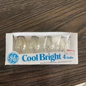 GE Cool Bright C7 Transparent Clear White Indoor Outdoor Light Bulbs 5 watt - Picture 1 of 2