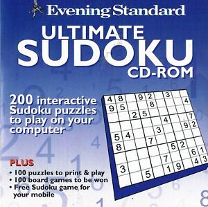 ULTIMATE SUDOKU - PC CD-ROM – PROMO (2005) 200 INTERACTIVE PUZZLES