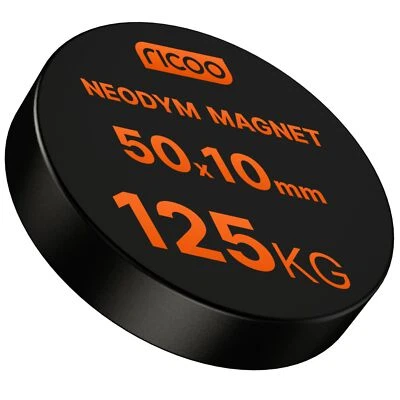 Anello magnete magneti permanenti magneti forti neodimio 50x10 mm magneti permanenti magneti - Immagine 1 di 4