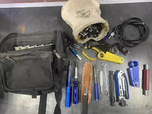 BORSA ATTREZZI uomo cavo coassiale + attrezzi ASSORTITI - KLEIN, PPC, Cablematic, Cableprep - Foto 1 di 12