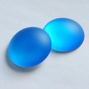 18mm Lunasoft Cabochon - Capri Blue - Quantity 1 - Luna Lucite Cabochon - Picture 1 of 1