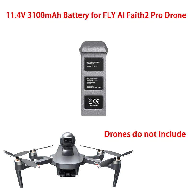 Original 11.4V 3100mAh Battery Spare Parts for Faith2 Pro Drone Quadcopter - Image 1 of 1