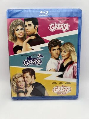 GREASE: 3-Movie Collection Blu Ray (Brand New) - Image 1 of 2
