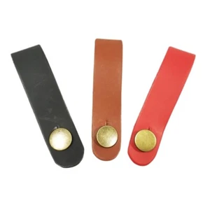 Vintage Guitar Neck Strap Holder Button Leather Headstock Adapter Tie Durable - Picture 1 of 11