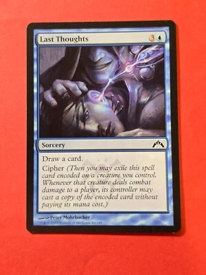 2013 Magic The Gathering Gatecrash #40 Last Thoughts, C, NF, cd1 - Image 1 of 3