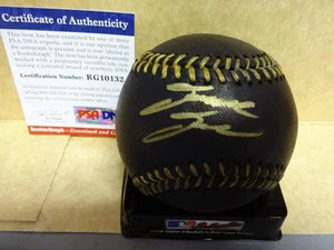 DAVID  DAHL  COLORADO  ROCKIES  BLACK   SIGNED  BASEBALL PSA RG10132 - Picture 1 of 2