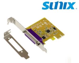 Carte PCIE LPT PARALLELE IEE1284 DB25 LOW HIGH PROFILE Gamme Industrielle SUNIX - Photo 1/2