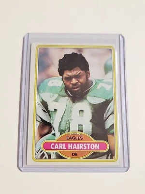 CARL HAIRSTON 1980 Football Card #92 Rookie Rc PHILADELPHIA EAGLES DE Nm - Image 1 of 2