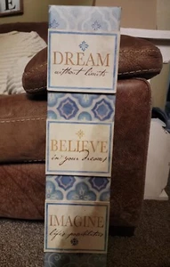 Dream Believe Imagine Wall Decor USED - Picture 1 of 4