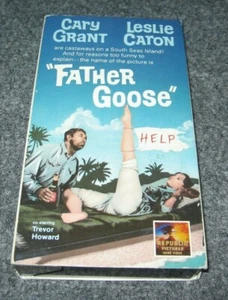 Father Goose Republic Pictures Home Video VHS Movie 1986 1964 Color RARE Cover - Picture 1 of 3
