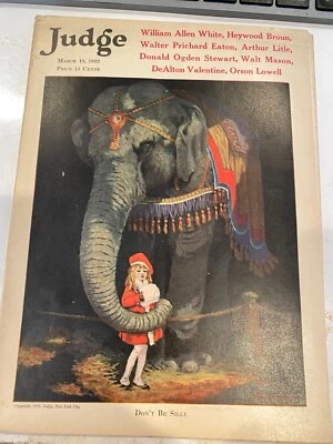 Judge magazine  MARCH 18, 1922   VG - Image 1 of 4