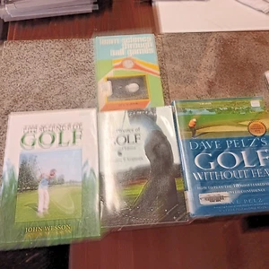 The Physics of Golf SCIENCE DAVE PELZ 4 BOOKS LOT FREE SHIPPING WIN HOW TO PLAY - Picture 1 of 5