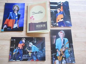 JUEGO DE 4 FOTOS VIAJE AL DESIERTO FOLLETO GUÍA PIEDRAS RODANTES MICK JAGGER KEITH RICHARDS - Imagen 1 de 6
