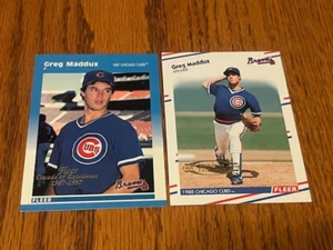 LOTE 2 TARJETAS GREG MADDUX 1997 Y 98 FLEER DÉCADA DE EXCELENCIA INSERT HOF - Imagen 1 de 1