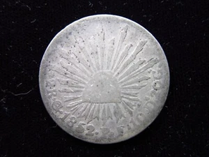 Mexico Guanajuato 2 Reales 1852 Go PF Silver First Republic h6334 Money Coin - Picture 1 of 2