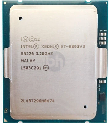 Intel Xeon E7-8893 V3 3.20GHz 4-Core Server CPU Processor SR226 140W 9.6GT/s - Image 1 of 3