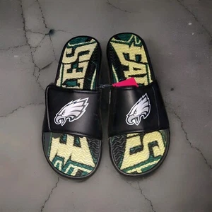Philadelphia Eagles Team Logo Slide Sandals Men's Size XL - Picture 1 of 5