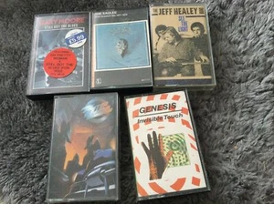5 Rock Cassettes Genesis Eagles Z Top Gary Moore Jeff Healey - Picture 1 of 12