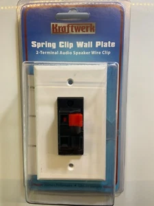 Lautsprecher Wandplatte WEISS rot/schwarz Druckclips Kraftwerk MBM-45 NEU VERSIEGELT - Bild 1 von 6