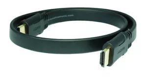 0,2m High Speed HDMI Flachkabel UHD, 4K x 2K, ARC, 3D, HDTV, XBOX, PS3/4 20cm - Bild 1 von 2