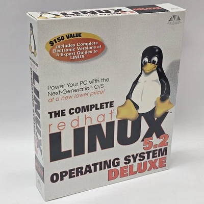 The Complete Redhat Linux 5.2 Operating System Deluxe 90s Used Good Condition - Image 1 of 4