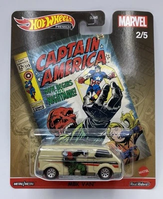 Hot Wheels Marvel Comics Pop Culture MBK Van Captain America Red Skull 2/5 - Image 1 of 4