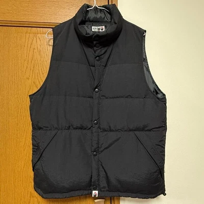 A Bathing Ape Pirate Store Down Vest L Black Japan Vintage Outerwear - Image 1 of 4