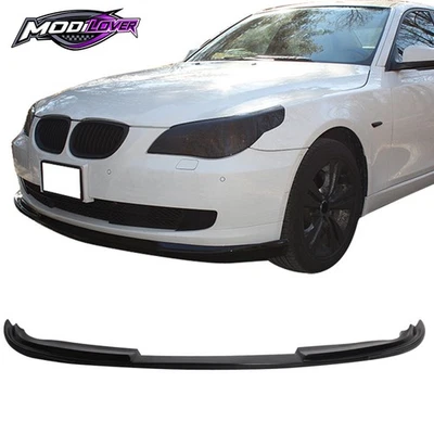 Fits 08-10 BMW E60 5 Series LCI H Style Front Bumper Lip Body Kit Diffuser PU - Image 1 of 4