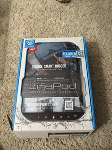 LifePod Weatherproof Lockbox Airtight Dustproof Floats Model XLP10-BK New Sealed - Picture 1 of 3