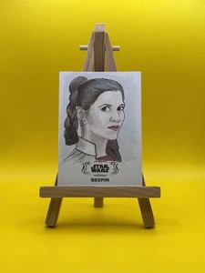 Topps Star Wars Hyperspace Princess Leia Sketch 1/1 - Picture 1 of 2
