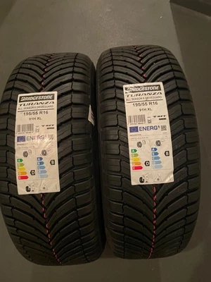 2 X NEUE GANZJAHRESREIFEN 195/55 R 16 91 H BRIDGESTONE ALL SEASON 6 DRIVE GUARD - Bild 1 von 2