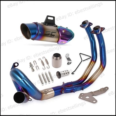 YZF R7 2021-2025 For Yamaha MT-07 Whole System Exhaust Header Pipe Muffler Tips - Image 1 of 4