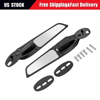 Adjustable Rearview Wind Wing Mirrors For 1995~2024 Kawasaki NINJA ZX6R Upgrade Foto 1 de 4